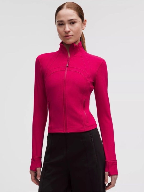 lululemon athletica Tops - NWT Lululemon Define Cropped Jacket Nulu Mulberry Spark Size 8